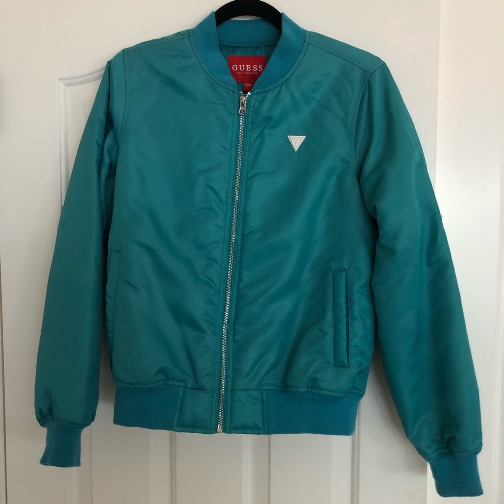 Brand new with tags Guess bomber jacket in Teal!